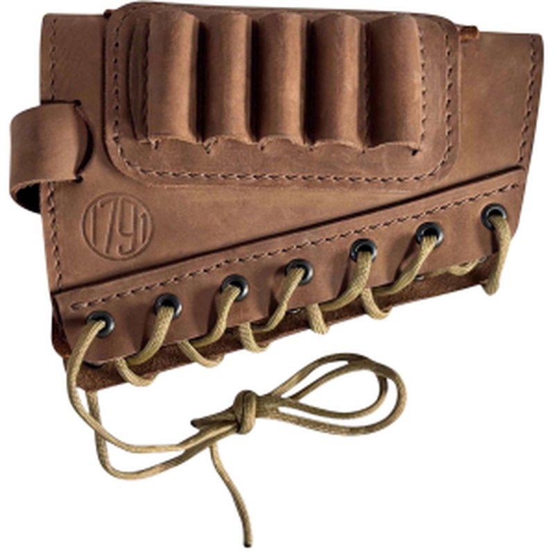 1791 Gunleather Hunt Butt Cuff Ammo Holder .30-06 Oil Brown