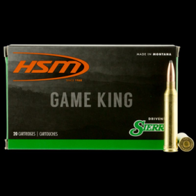 HSM Game King 7mm STW Rifle Ammo 160 Grain Sierra Spitzer BT (20 Rounds)