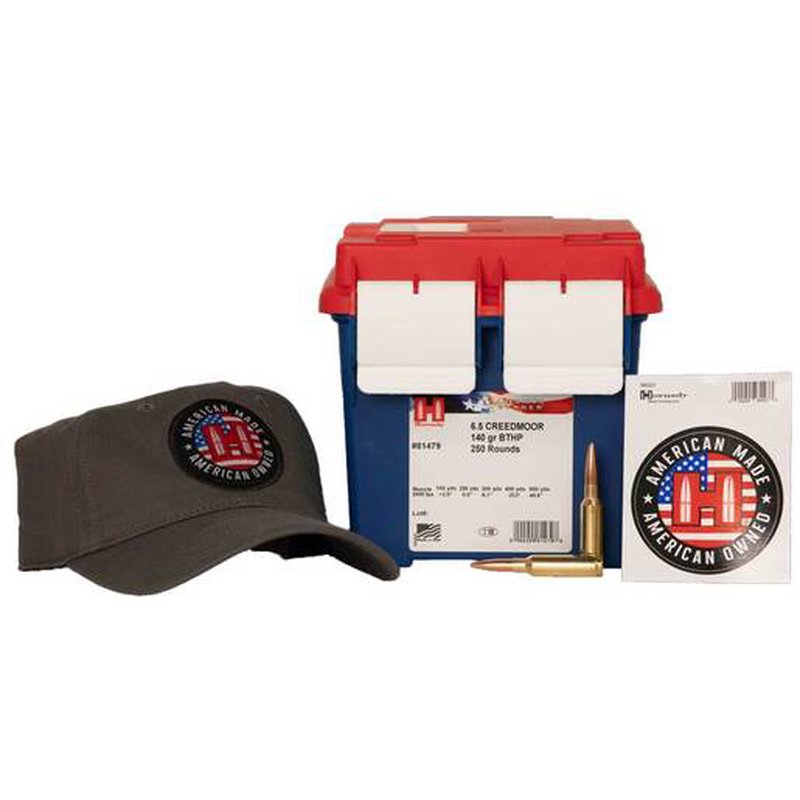 Hornady American Gunner 6.5 Creedmoor 140gr BTHP Rifle Ammo (250 Rounds)