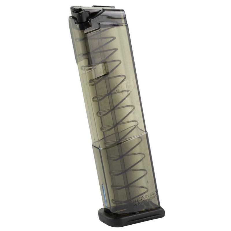 Elite Tactical Systems Group Glock 43 9mm 12-Round Carbon Smoke Polymer Magazine