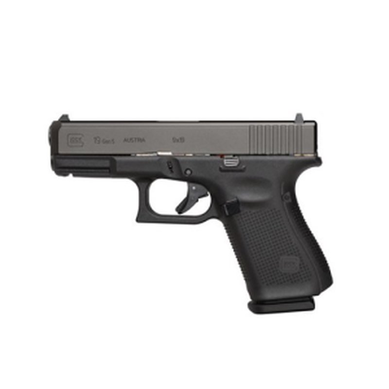 Glock G19 Gen5 9mm 4.02" Matte Black nDLC Pistol (PA1950201)