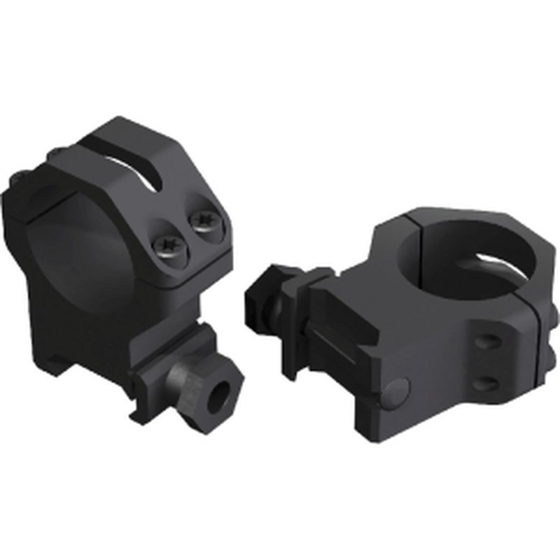 Weaver Mounts 48360 Four Hole Skeleton Ring Set 1" Dia Medium Matte Black