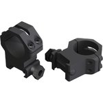 Weaver Mounts 48360 Four Hole Skeleton Ring Set 1" Dia Medium Matte Black