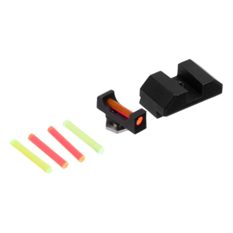 Night Fision Glock Standard Height Fiber Optic Sight Set (Red Front)