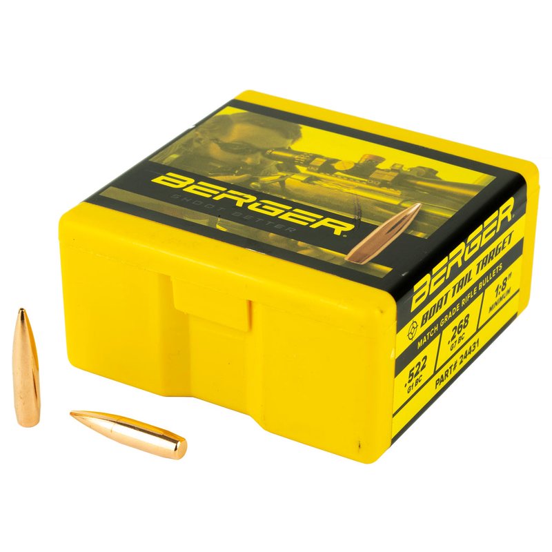 Berger Bullets .243 Caliber 108gr Target BT Rifle Bullets