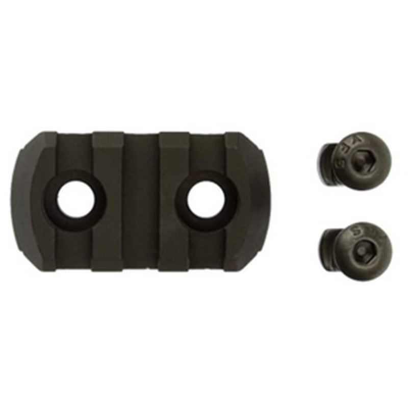M-LOK Picatinny Rail Section 3-Slot Aluminum Black