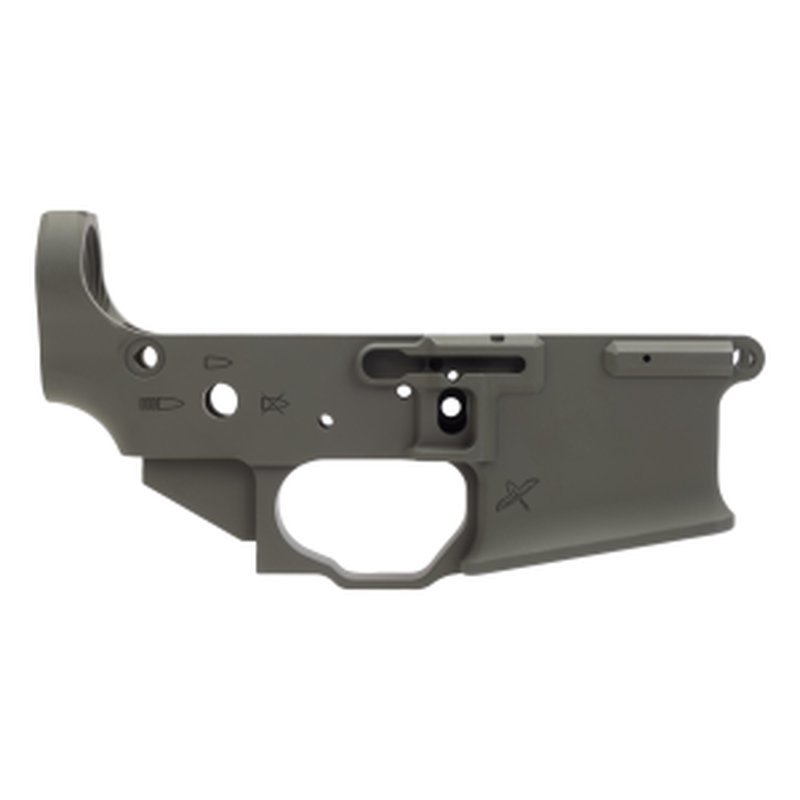 Sons of Liberty Gun Works Forward Controls Design Billet Ambi AR-15 Lower Receiver - OD Green Cerakote