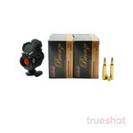 Sightmark MTS Mini Solar Red Dot Rifle Sight Bundle with 200 Rounds PMC Ammo
