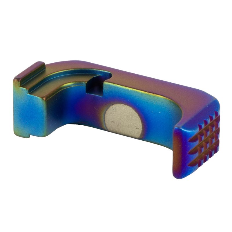 Shield Arms S15 Premium Steel Mag Catch for Glock 43X/48 Right-Hand Peacock PVD