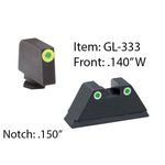 Amerigo Custom Tall Suppressor-Height Sight Set Glock (Except 42/43)