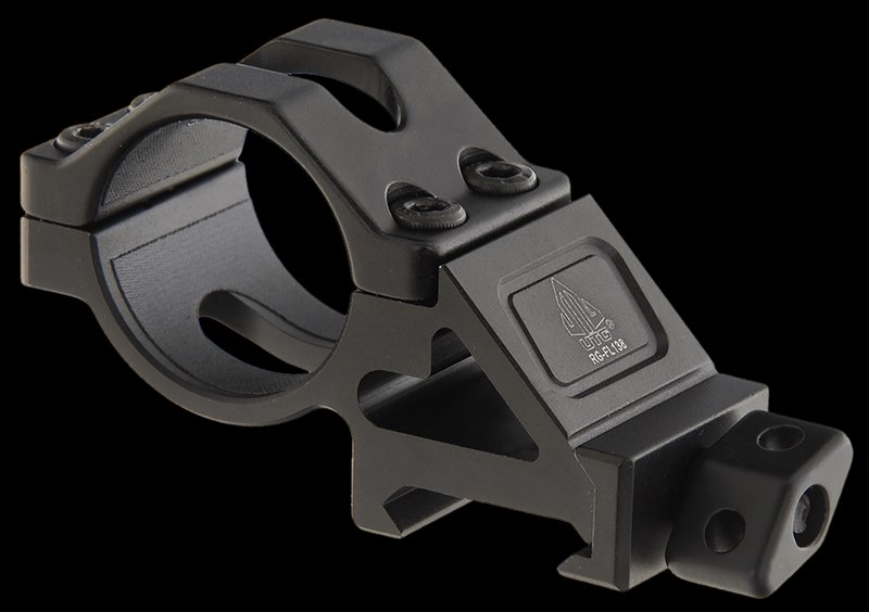 UTG RGFL138 45° Angled Offset Flashlight Ring Mount for Picatinny/Weaver