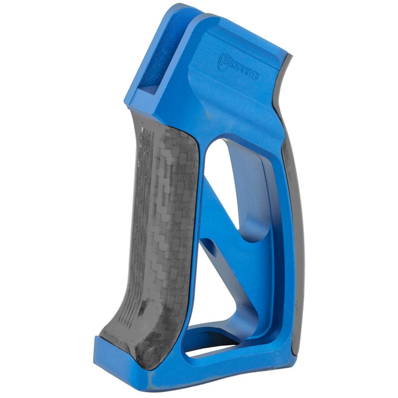 Fortis Fortis Torque Pistol Grip Skeletonized 6061 T6 Aluminum Carbon Fiber Blue Finish TOR-PG-CF-BLU