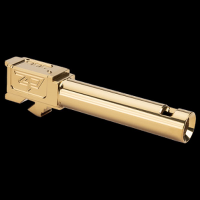 Zaffiri Precision Glock 19 Gen 5 Slide 3.89" Bloomhole Compensator 416R Gold