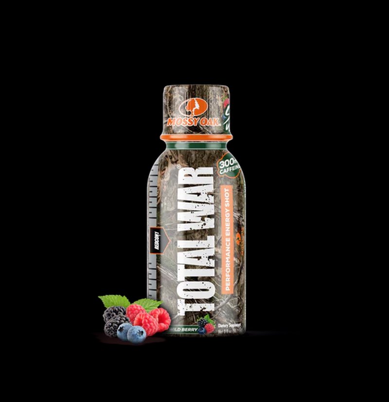 REDCON1 Total War Energy Shot 12-Pack Sour Wild Berry 300mg Caffeine