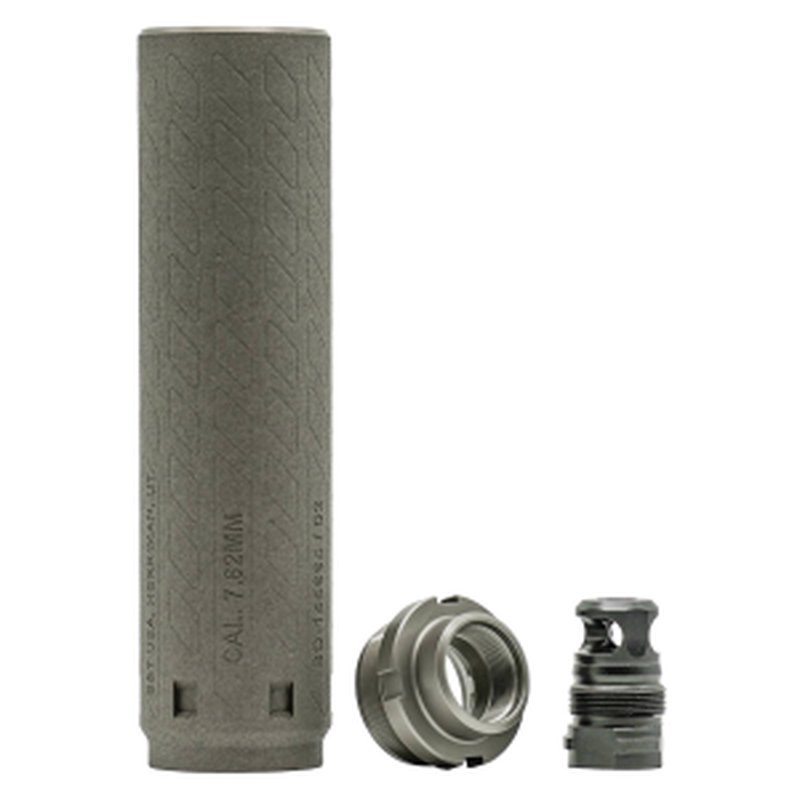 B&T Print-X RBS 7.62 suppressor RAID mount device titanium, full-auto rated