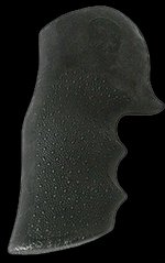 Hogue Monogrip Finger Grooves Black Matte Rubber Grip for Dan Wesson 44-357
