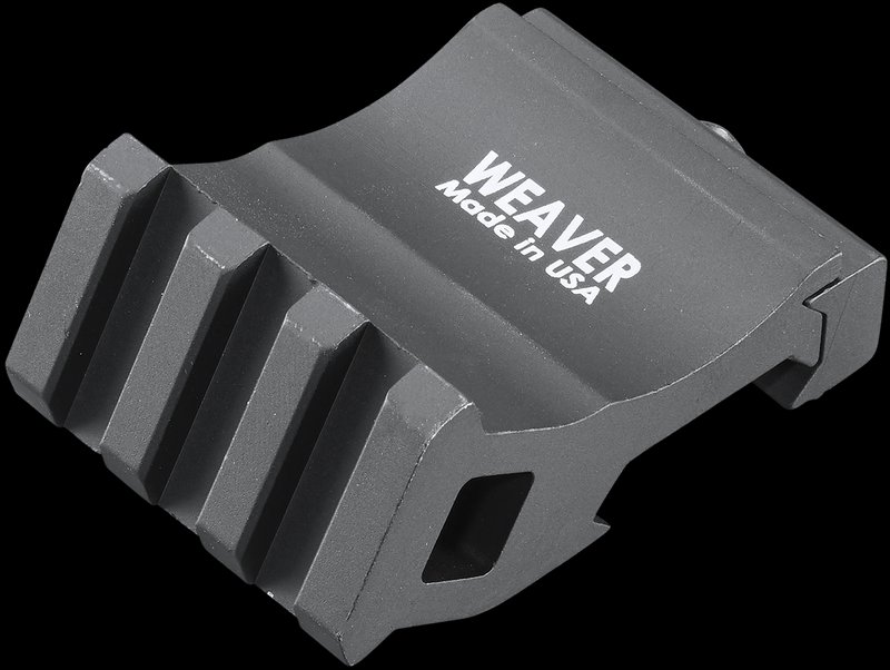 Weaver 99671 Offset Rail Adapter for Picatinny, 0 MOA, Matte Black