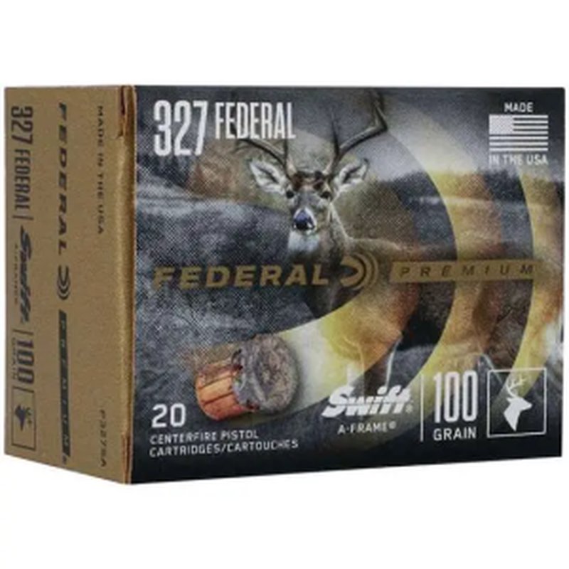 Federal Premium P327SA Premium 327 Federal Magnum Swift A-Frame SWFR Ammunition