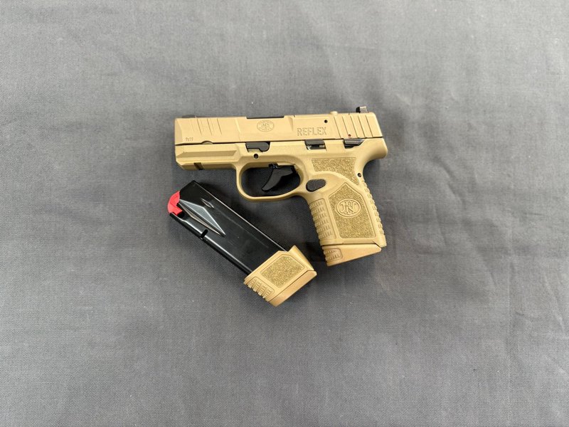 FN Reflex MRD 9mm Pistol RMSc Optics Ready Finish Coyote Tan 3.30 Inch Barrel
