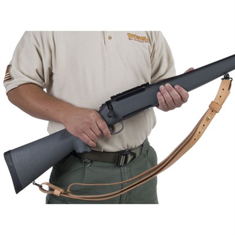 Brownells Quick-Set Latigo Sling Tan 1-1/4 Inch with Swivels
