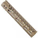 Guntec USA .308 Caliber Ultra Lightweight Thin M-LOK System Free Floating Handguard w/Monolithic Top Rail