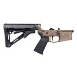 Aero Precision M4E1 Complete Lower with MOE Grip and CTR Carbine Stock Kodiak Brown Anodized