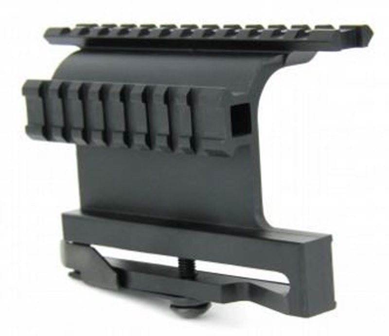 Tacfire AK Double Side Rail Mount/Picatinny w/Quick Release Lever, Black MAK004Q