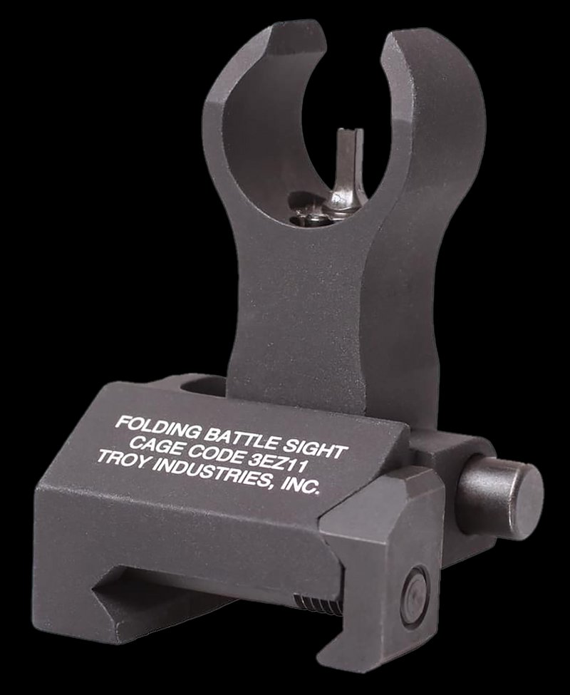 Troy Ind SSIGFBSFHBT00 Front Folding BattleSight HK Black Hardcoat Anodized