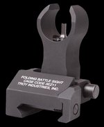 Troy Ind SSIGFBSFHBT00 Front Folding BattleSight HK Black Hardcoat Anodized