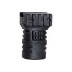 NCSTAR DLG-117 1913 Vertical Grip, Grip, Black Polymer, Textured, Storage Compartment.