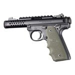 Hogue Ruger 22/45 MKIV Rubber Grip with Finger Grooves OD Green