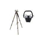 Bog Pod DeathGrip Aluminum Shooting Tripod With Electronic Muffs