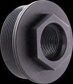 CMMG Zeroed HUB Direct-Thread Mount 1/2x28 to 1.375x24 Stainless Steel Black 11DB017