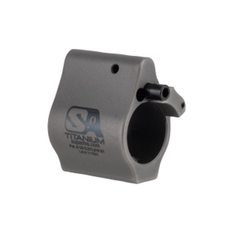 SABO-DI-625SGT Superlative Arms Bleed Off Adjustable Gas Block Set Screw .625" Titanium - DLC Grey Finish