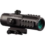 Konus 7203 Sight Pro PTS2 Matte Black 3x30mm 2.8 MOA Dual (Red/Blue) Illuminated BDC Reticle with Tri-Rail System