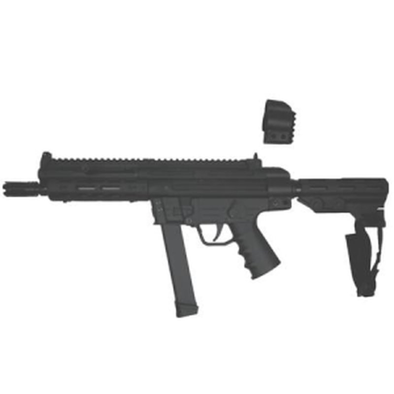 American Tactical GSG-9 9mm Glock Compatible Pistol 7.9" Threaded Barrel Black
