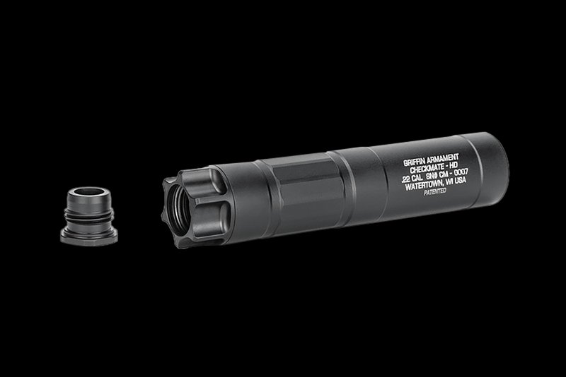 Griffin Armament Checkmate HD22 CAM-LOK Rimfire Suppressor