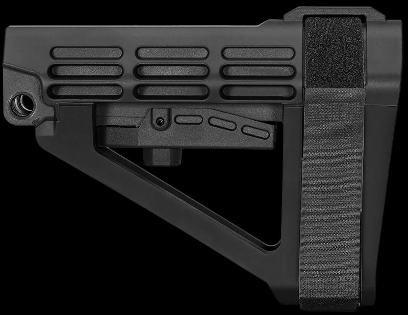 SB Tactical SBA4 Black Adjustable AR Platform Brace