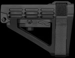 SB Tactical SBA4 Black Adjustable AR Platform Brace