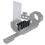 WARNE Precision Mount 90 Degree Accessory Rail Matte Blk