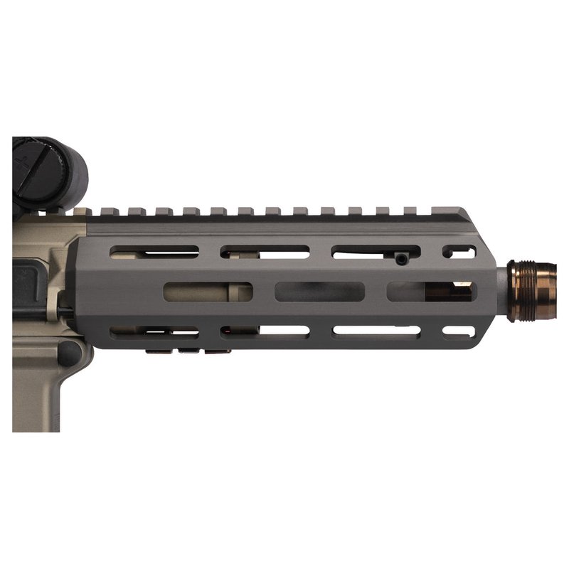Q Honey Badger 12in M-LOK Handguard Kit 1913 Top Rail Clear Anodized