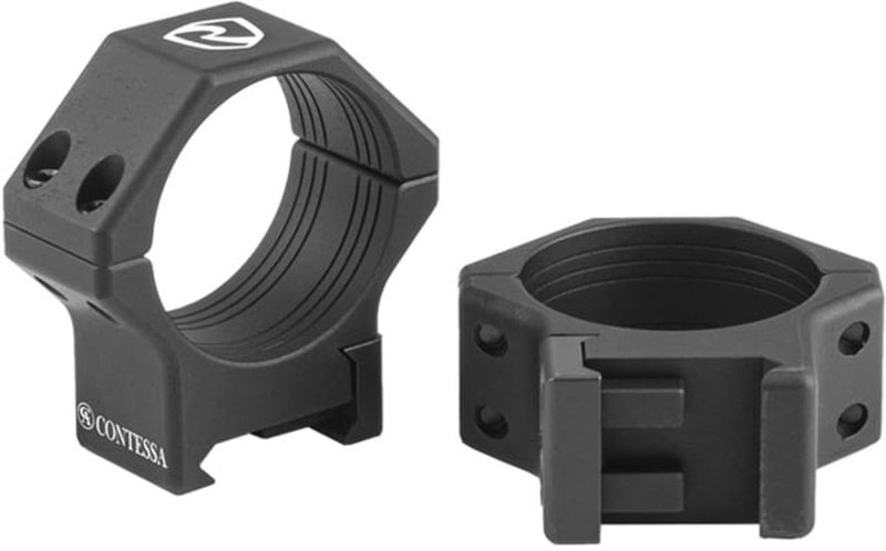 Riton by Contessa 30mm Light Picatinny Scope Rings 8mm Height Black
