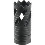 TacFire MZ1021 Thread Crown Muzzle Brake Black Oxide Steel with 1/2"-28 tpi Threads & 2.05" OAL for 5.56x45mm NATO AR-15