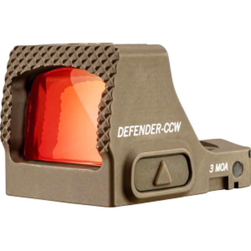 Vortex Optics Defender-CCW Micro Red Dot Sight 1x 3 MOA Dot Tan