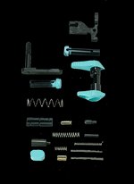 Timber Creek AR-15 Lower Parts Kit Blue Robins Egg Aluminum