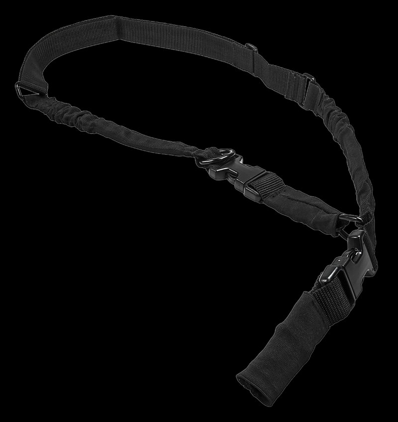 NCStar AARS21PB 2 To 1 Point Sling Black 55\"-72\" OAL Adjustable Bungee