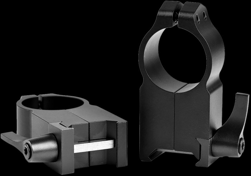 Warne Maxima 1-Inch Ultra High Scope Rings Matte Black 204LM
