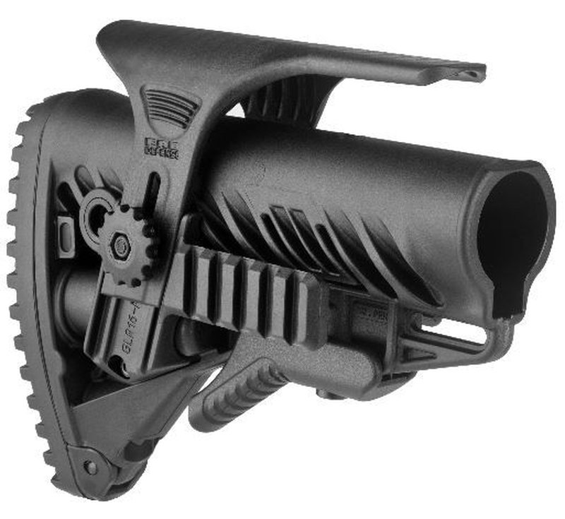 FAB Defense GLR16 with a GCP Cheek Riser and GPCP Picatinny Rail Adaptor