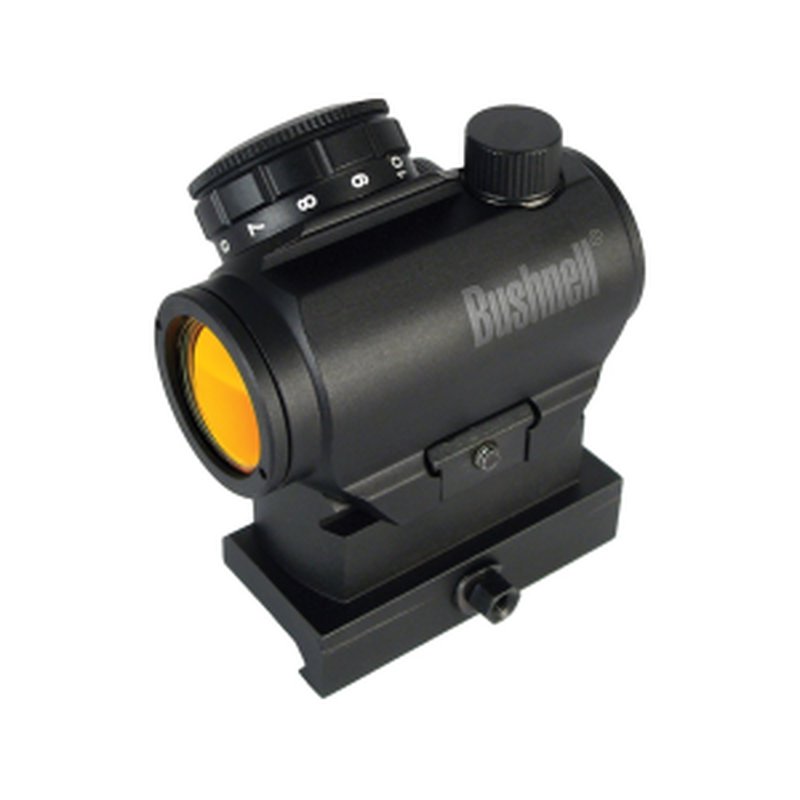 Bushnell AR Optics TRS-25 Red Dot Sight 1x 25mm 3 MOA Dot with Integral Hi-Rise Weaver-Style Mount Matte Black