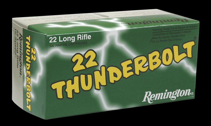 Remington Thunderbolt .22 LR Round Nose 40gr Ammunition 500 Rounds TB22B
